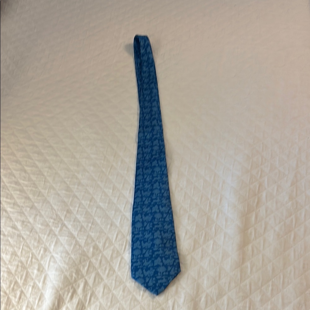 Blue Patterned Men's Tie